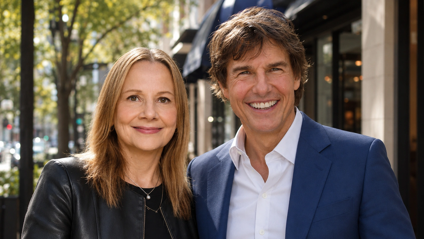 Mary Barra and Tom Cruise